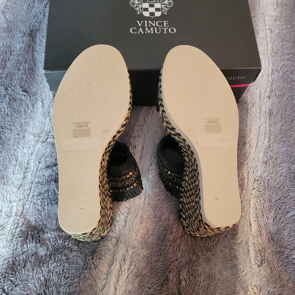 Vince Camuto wedge sandals SIZE 10 NWT - Picture 6 of 7